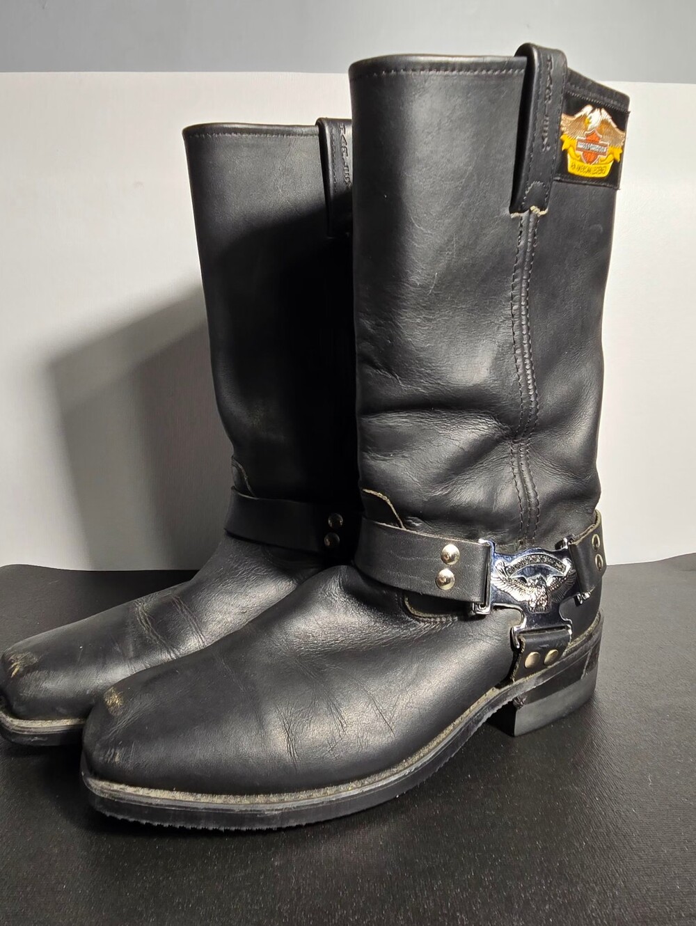 Vintage Harley Davidson Harness Boots USA Made Soft Toe Men’s 10